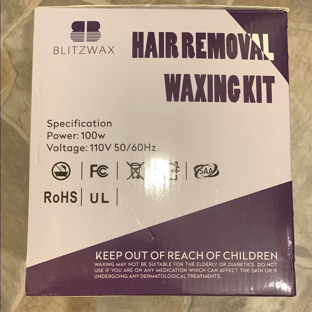 Hair Removal Waxing Kit - Purple
